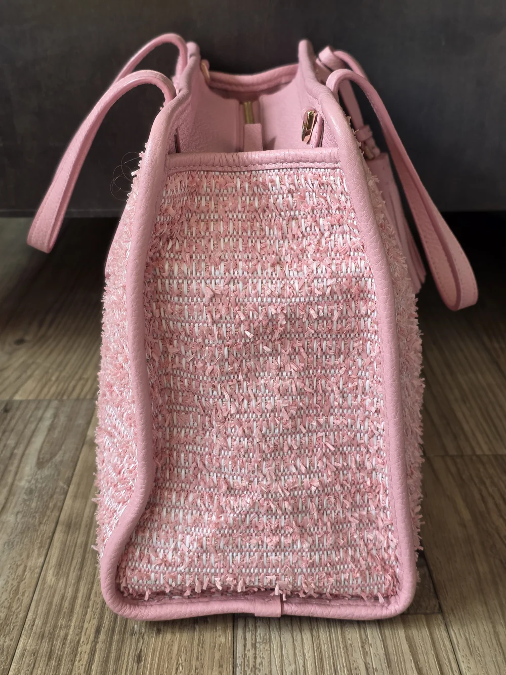 Kate Spade Rowe Summer Tweed Medium Top Zip Satchel